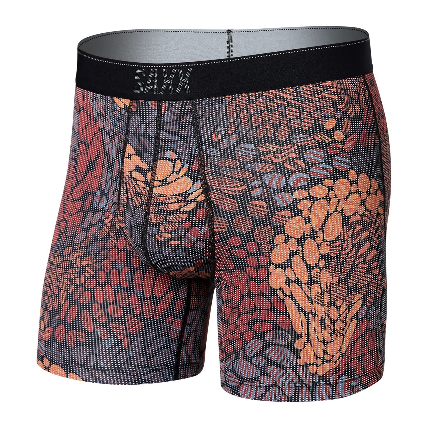 Saxx Men's Vibe Boxer Brief- Balls To The Wall-Black - Andy