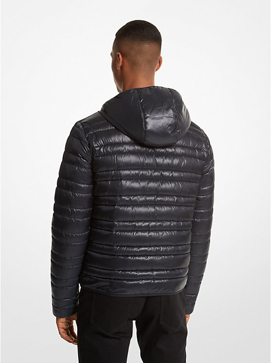 MICHAEL KORS : Reversible Sustainable Puffer Jacket Black