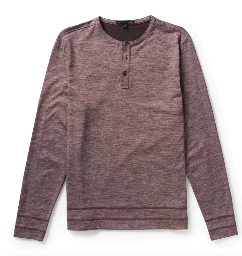 ROBERT BARAKETT: GILBERT LONG SLEEVE HENLEY – Image 2