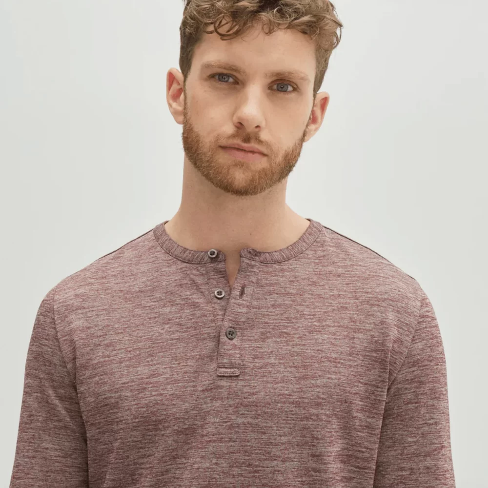 ROBERT BARAKETT: GILBERT LONG SLEEVE HENLEY – Image 3