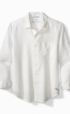 Tommy bahama discount white linen shirt